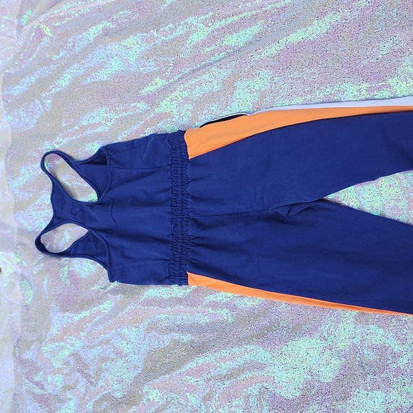 FP Movement by Free People Jumpsuit NWOT Navy, Orange, White XS!! - Picture 3 of 4